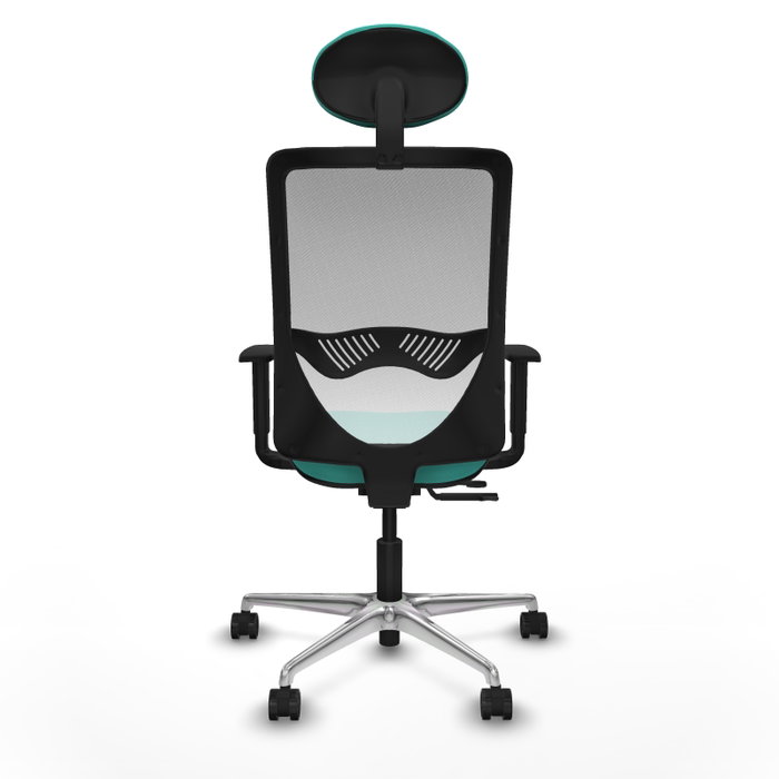 PIQUERAS Y CRESPO Silla de oficina Zulema con mecanismo Sincro/Traslack color Turquesa y Blanco PIQUERAS Y CRESPO Silla de oficina Zulema con mecanismo Sincro/Traslack color Turquesa y Blanco