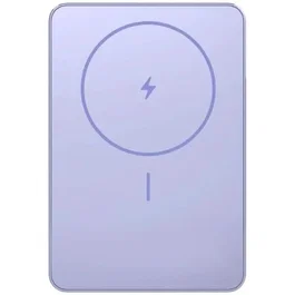 Xiaomi Super Slim Magnetic Power Bank 5000 | 5000mAh Batería Externa | Carga Magnética Inalámbrica & 22.5W | Ultracompacta y Delgada | Color Púrpura | Incluye Cable USB-C