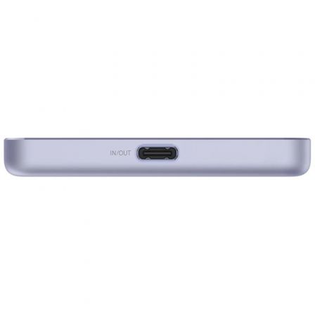 Xiaomi Super Slim Magnetic Power Bank 5000 | 5000mAh Batería Externa | Carga Magnética Inalámbrica & 22.5W | Ultracompacta y Delgada | Color Púrpura | Incluye Cable USB-C