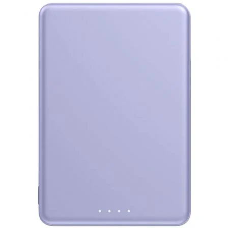 Xiaomi Super Slim Magnetic Power Bank 5000 | 5000mAh Batería Externa | Carga Magnética Inalámbrica & 22.5W | Ultracompacta y Delgada | Color Púrpura | Incluye Cable USB-C