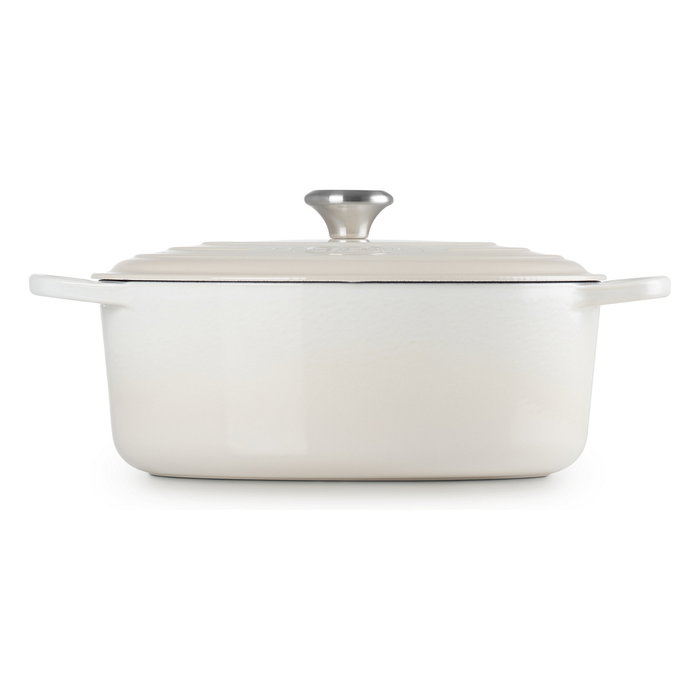 Le Creuset Bräter 31cm, 6.3L, Ovalado, Meringue, Hierro Fundido