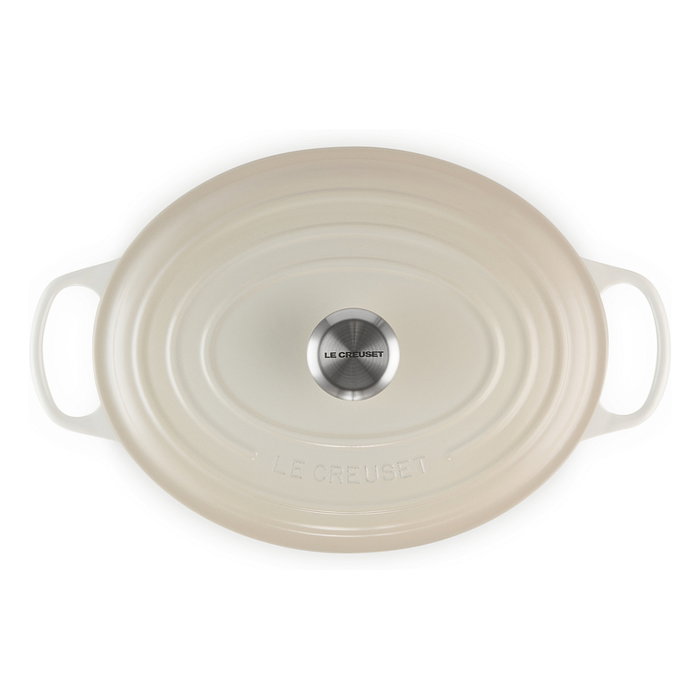 Le Creuset Bräter 31cm, 6.3L, Ovalado, Meringue, Hierro Fundido