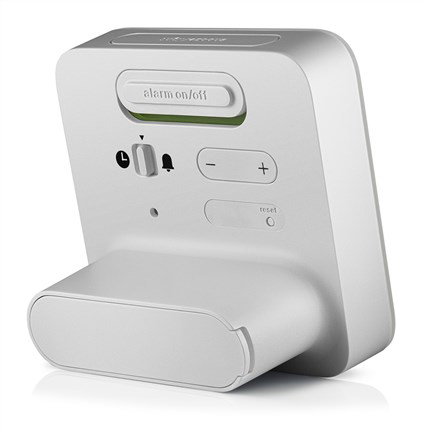 Braun BC-09-W Reloj Despertador Digital Blanco con Pantalla LCD Retroiluminada y Función Snooze