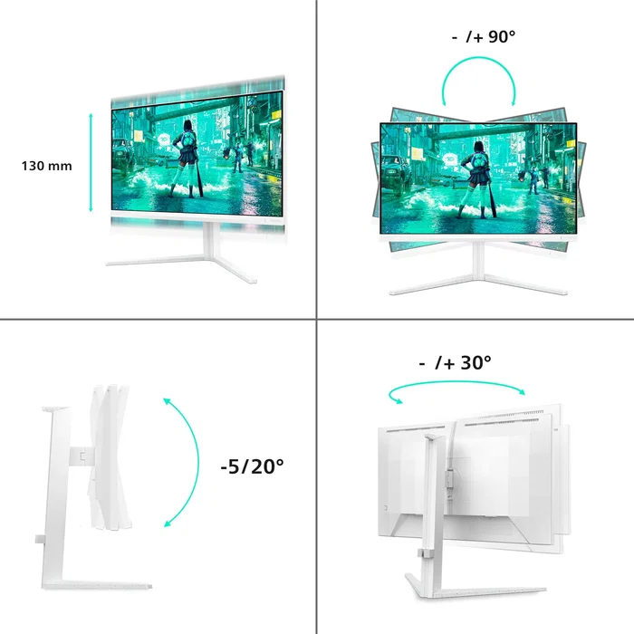 Philips Evnia 24M2N3201A/00 Monitor 23.8 Pulgadas Full HD Blanco