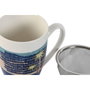 DKD Home Decor Set de 3 Tazas de Porcelana para Infusiones TEIDE 2023, Azul y Verde, 380ml