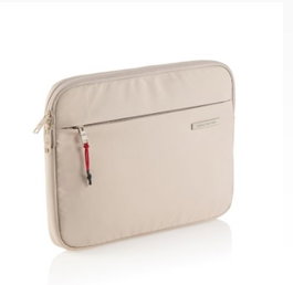 Miquelrius MR19566 Funda para Portátiles de 13/14 Pulgadas, Beige, Protección 360º, Poliéster Repelente al Agua