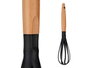 KINVARA Batidor de cocina mango madera Natural-Negro