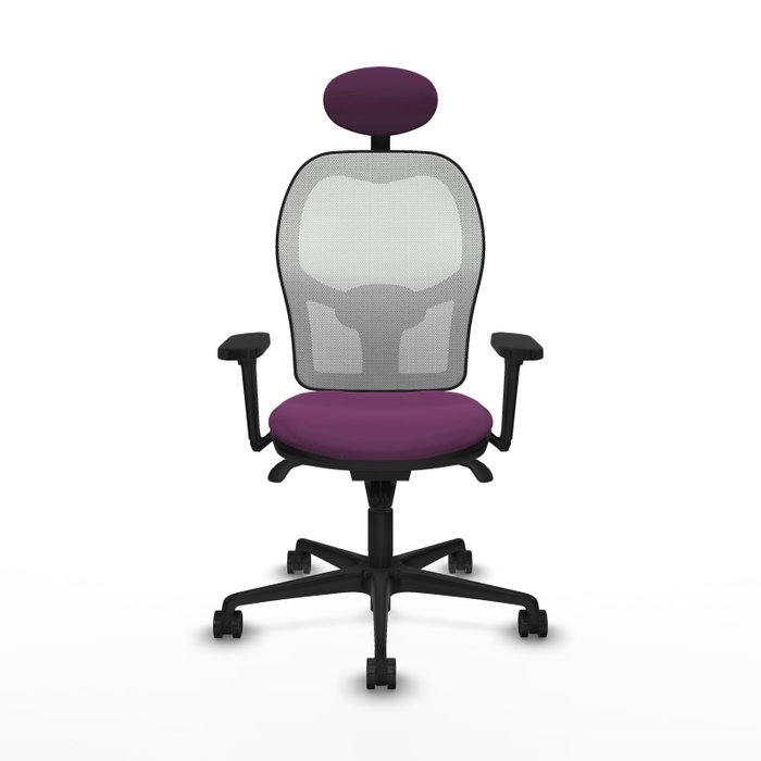 PIQUERAS Y CRESPO Silla de oficina Jorquera con mecanismo Sincro, Morado y Blanco PIQUERAS Y CRESPO Silla de oficina Jorquera con mecanismo Sincro, Morado y Blanco