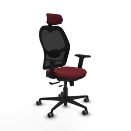 PIQUERAS Y CRESPO Silla de oficina Jorquera Granate y Negro