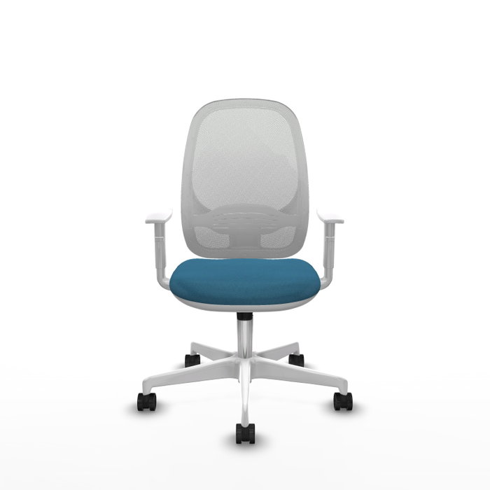 PIQUERAS Y CRESPO Silla de oficina Cilanco Verde petróleo y Blanco PIQUERAS Y CRESPO Silla de oficina Cilanco Verde petróleo y Blanco