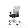 PIQUERAS Y CRESPO Silla de oficina Haches con mecanismo Sincro/Traslack Negro y Blanco