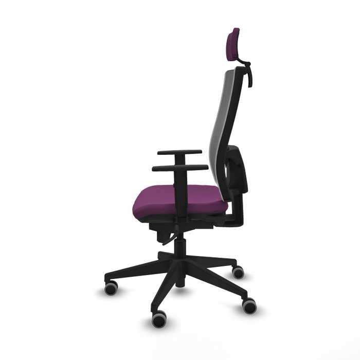 PIQUERAS Y CRESPO Silla de oficina Horna con mecanismo Sincro, Morado y Gris PIQUERAS Y CRESPO Silla de oficina Horna con mecanismo Sincro, Morado y Gris