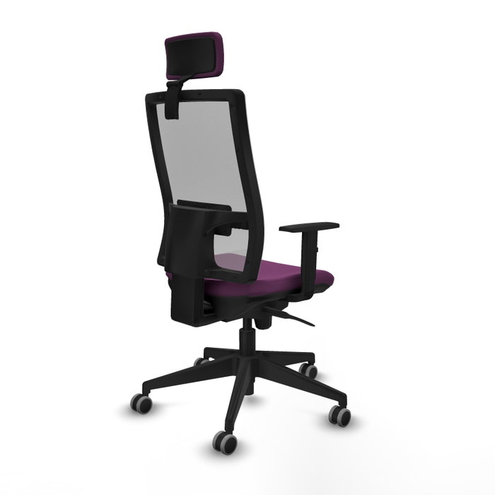 PIQUERAS Y CRESPO Silla de oficina Horna con mecanismo Sincro, Morado y Gris PIQUERAS Y CRESPO Silla de oficina Horna con mecanismo Sincro, Morado y Gris