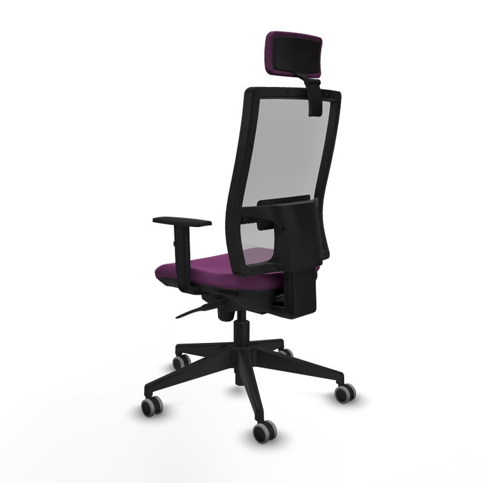 PIQUERAS Y CRESPO Silla de oficina Horna con mecanismo Sincro, Morado y Gris PIQUERAS Y CRESPO Silla de oficina Horna con mecanismo Sincro, Morado y Gris