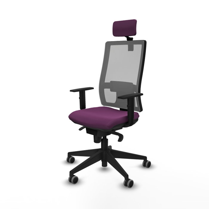 PIQUERAS Y CRESPO Silla de oficina Horna con mecanismo Sincro, Morado y Gris PIQUERAS Y CRESPO Silla de oficina Horna con mecanismo Sincro, Morado y Gris