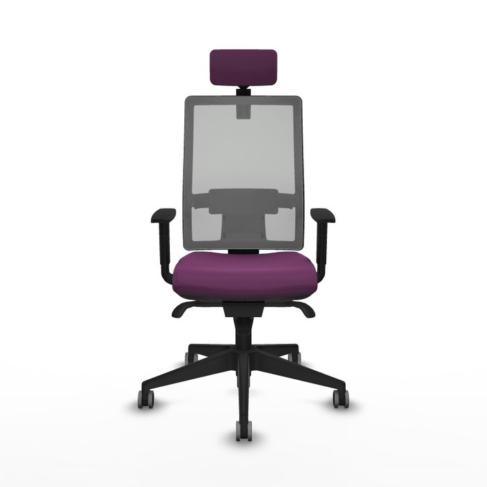 PIQUERAS Y CRESPO Silla de oficina Horna con mecanismo Sincro, Morado y Gris PIQUERAS Y CRESPO Silla de oficina Horna con mecanismo Sincro, Morado y Gris