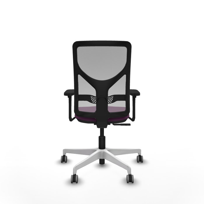 PIQUERAS Y CRESPO Silla de oficina Motilla con mecanismo Sincro, Morado y Gris