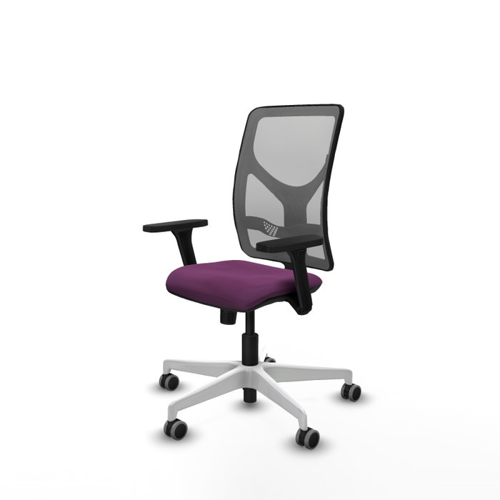PIQUERAS Y CRESPO Silla de oficina Motilla con mecanismo Sincro, Morado y Gris