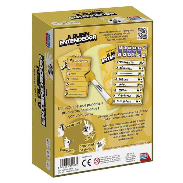Falomir Juego A buen entendedor. Prueba tu habilidad para comunicarte de forma eficiente.