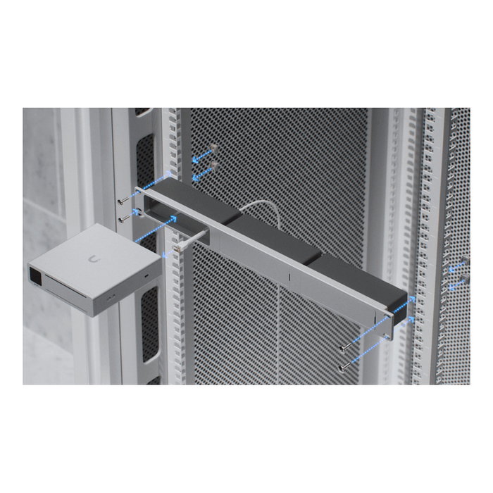 Ubiquiti UniFi AI Key Rack Mount - Montaje en Rack de Aluminio Blanco, 56 mm * 464.4 mm * 43.7 mm, 430 g