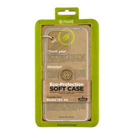 muvit for change funda compatible con Xiaomi Redmi 15C 4G transparente