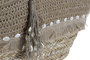 DKD Home Decor Bolso de Seagrass y Yute con Conchas