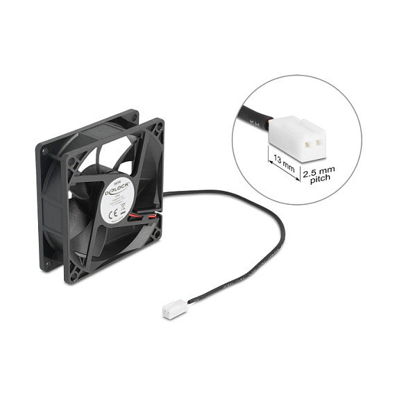 DeLOCK Ventilador Axial 5 V DC 80 x 80 x 25 mm Negro 67290 DeLOCK Ventilador Axial 5 V DC 80 x 80 x 25 mm Negro 67290