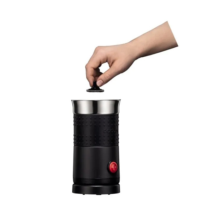 Bodum Bistro Espumador y Calentador de Leche Eléctrico, 500 W, 0,3 Litros, Color Negro - BOD0699965407704