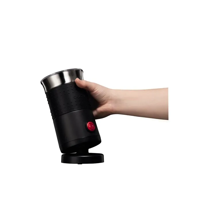 Bodum Bistro Espumador y Calentador de Leche Eléctrico, 500 W, 0,3 Litros, Color Negro - BOD0699965407704