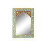 DKD Home Decor Espejo de Pared Floral Multicolor Pintado a Mano