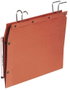 GIO BY ELBA Carpeta Colgante Kraft Naranja con Visor Lateral