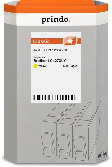 Prindo Cartucho de tinta amarillo PRIBLC427XLY Classic XL Prindo Cartucho de tinta amarillo PRIBLC427XLY Classic XL