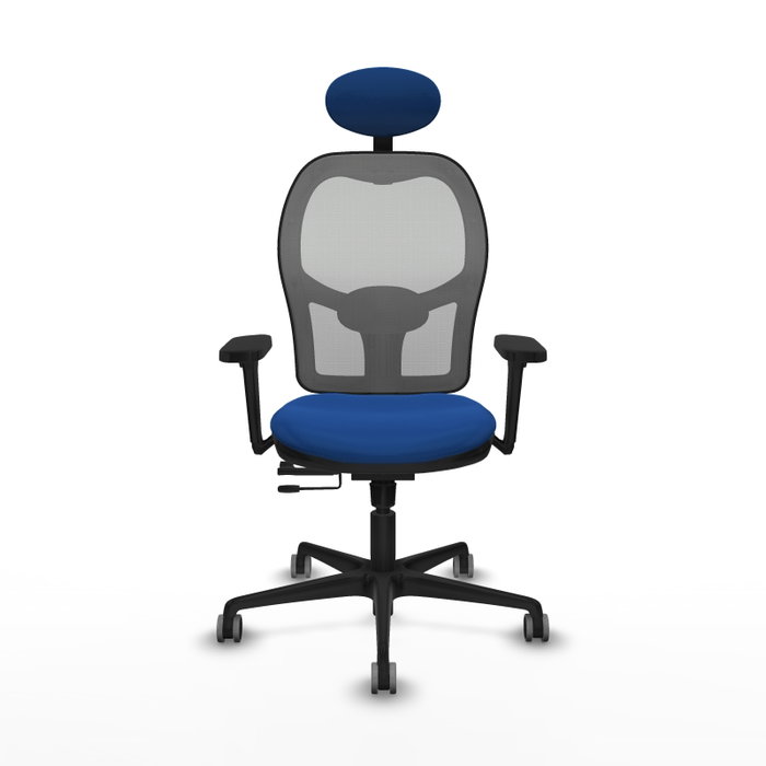 PIQUERAS Y CRESPO Silla de oficina Jorquera con mecanismo Sincro/Traslack, Azul y Gris PIQUERAS Y CRESPO Silla de oficina Jorquera con mecanismo Sincro/Traslack, Azul y Gris