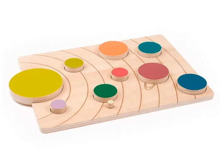Andreutoys Juego Didactico Sistema Solar Madera