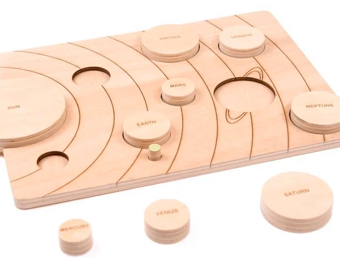 Andreutoys Juego Didactico Sistema Solar Madera