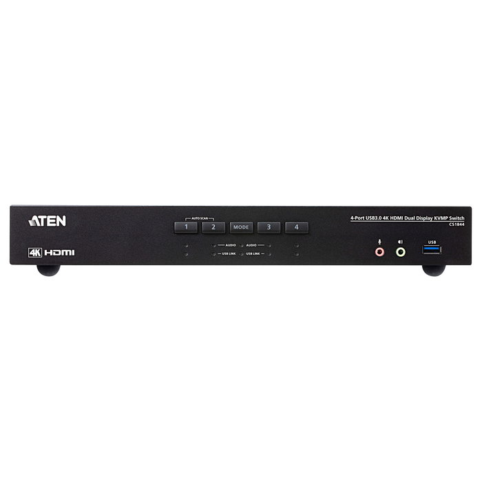 ATEN CS1844 Switch KVM HDMI Dual-View 4 Puertos con Concentrador USB 3.0 y Audio, 4K Ultra HD 4096 x 2160 Pixeles ATEN CS1844 Switch KVM HDMI Dual-View 4 Puertos con Concentrador USB 3.0 y Audio, 4K Ultra HD 4096 x 2160 Pixeles