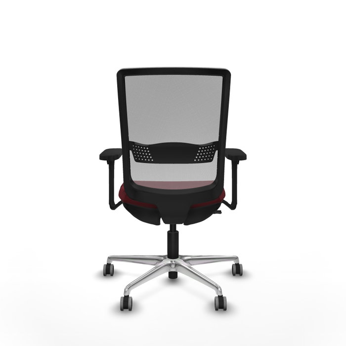 PIQUERAS Y CRESPO Silla de oficina Haches con mecanismo Sincro/Traslack, Granate y Gris PIQUERAS Y CRESPO Silla de oficina Haches con mecanismo Sincro/Traslack, Granate y Gris
