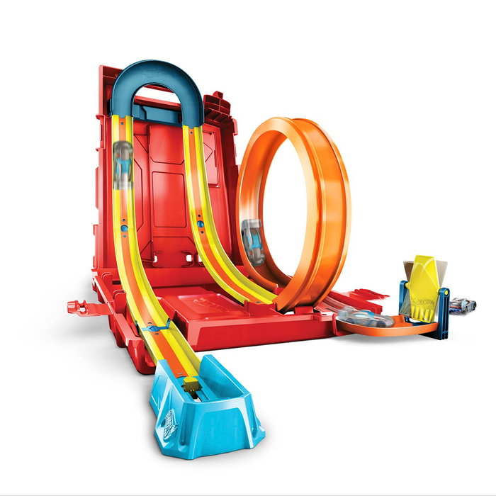 Mattel Pista Hot Wheels Track Builder Caja Lata De Gasolina