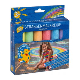 PUSTEFIX MALEFIX Straßenmalkreide Pack de 6 Jumbo