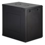 Digitus Dynamic-N Serie 12U Caja Mural de Rack - Armario de pared 600 x 450 mm (ancho x fondo), sin montar, Negro, Acero/Vidrio