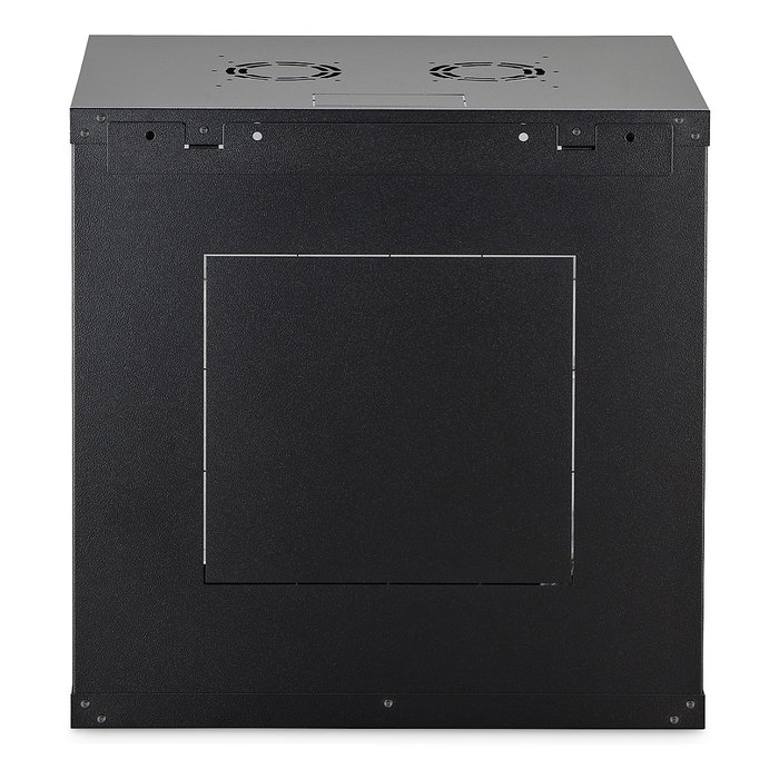 Digitus Dynamic-N Serie 12U Caja Mural de Rack - Armario de pared 600 x 450 mm (ancho x fondo), sin montar, Negro, Acero/Vidrio