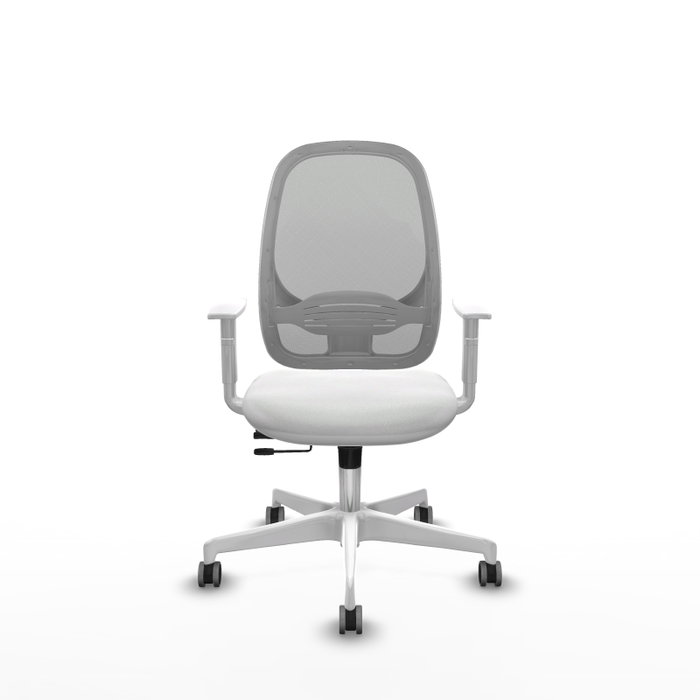 PIQUERAS Y CRESPO Silla de oficina Cilanco con mecanismo Sincro/Traslack, Blanco y Gris PIQUERAS Y CRESPO Silla de oficina Cilanco con mecanismo Sincro/Traslack, Blanco y Gris