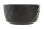 DKD Home Decor Bol de Porcelana HORECA BLACK con Relieve Negro, Pack de 6