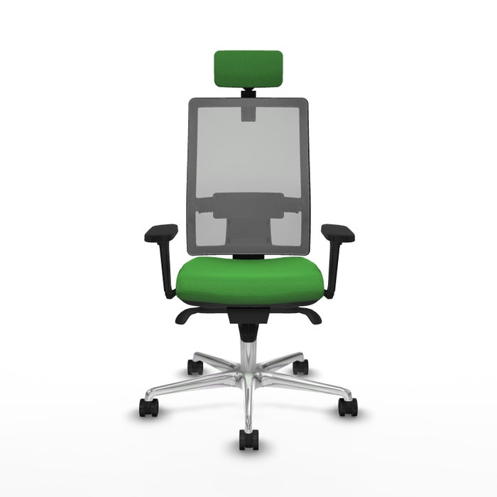PIQUERAS Y CRESPO Silla de oficina Horna con mecanismo Sincro, Verde y Gris PIQUERAS Y CRESPO Silla de oficina Horna con mecanismo Sincro, Verde y Gris