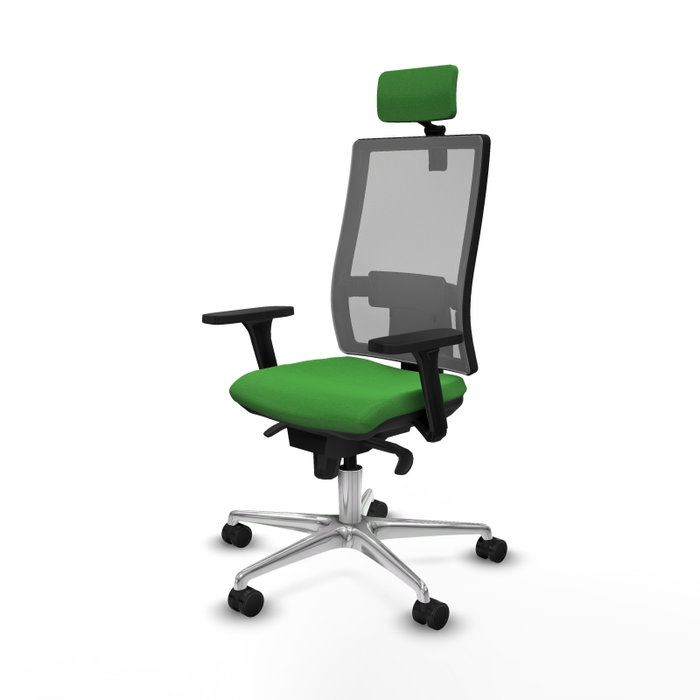 PIQUERAS Y CRESPO Silla de oficina Horna con mecanismo Sincro, Verde y Gris PIQUERAS Y CRESPO Silla de oficina Horna con mecanismo Sincro, Verde y Gris