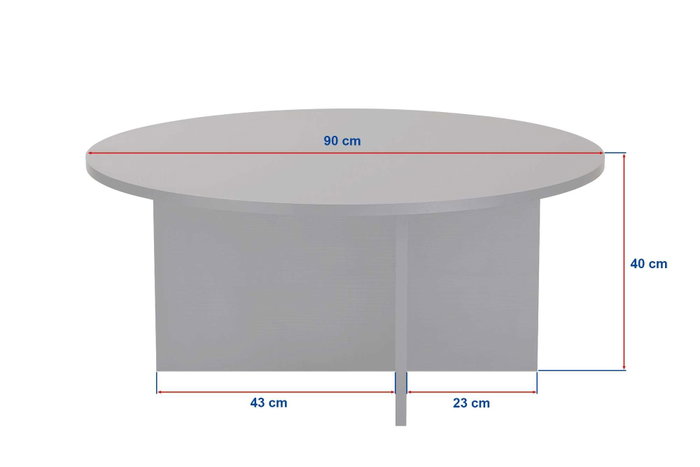 Hanah Home Soleil - Mesa de Café de Madera Negra, Tablero de Melamina, 90x90x40 cm Hanah Home Soleil - Mesa de Café de Madera Negra, Tablero de Melamina, 90x90x40 cm