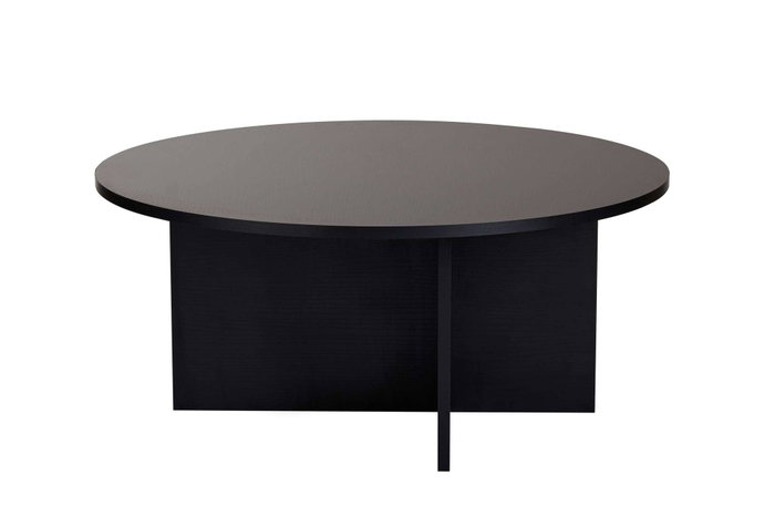 Hanah Home Soleil - Mesa de Café de Madera Negra, Tablero de Melamina, 90x90x40 cm Hanah Home Soleil - Mesa de Café de Madera Negra, Tablero de Melamina, 90x90x40 cm
