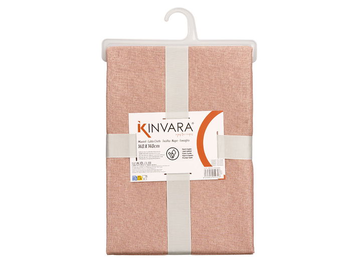 Kinvara Mantel Poliester 140 x 180 cm Rosa Palo (Set de 12)