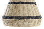 DKD Home Decor Pantalla Colonial Natural Negro Fibra Metal 35 x 41 x 35 cm (4 Unidades)