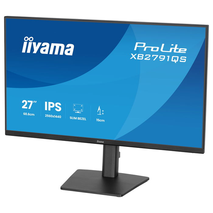 Iiyama ProLite XB2791QS-B1 Monitor IPS 27 Pulgadas 68.6 cm Resolucion 2560 x 1440 QHD 75 Hz AMD FreeSync HDMI DisplayPort Altavoces